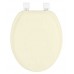 Ginsey Elongated Soft Toilet Seat with Plastic Hinges  Champagne - B0022V37A0